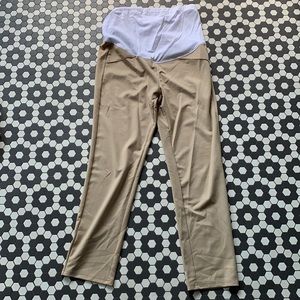 Khaki maternity pants